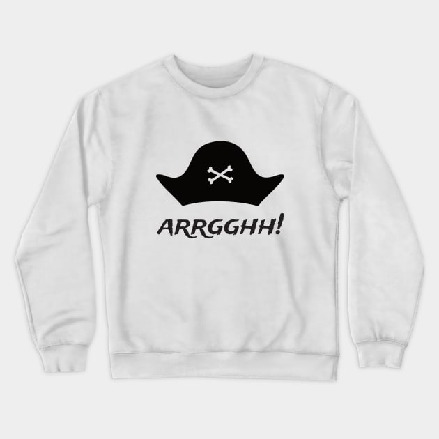 Pirates / Hat / Argh! (Light) Crewneck Sweatshirt by oceanys